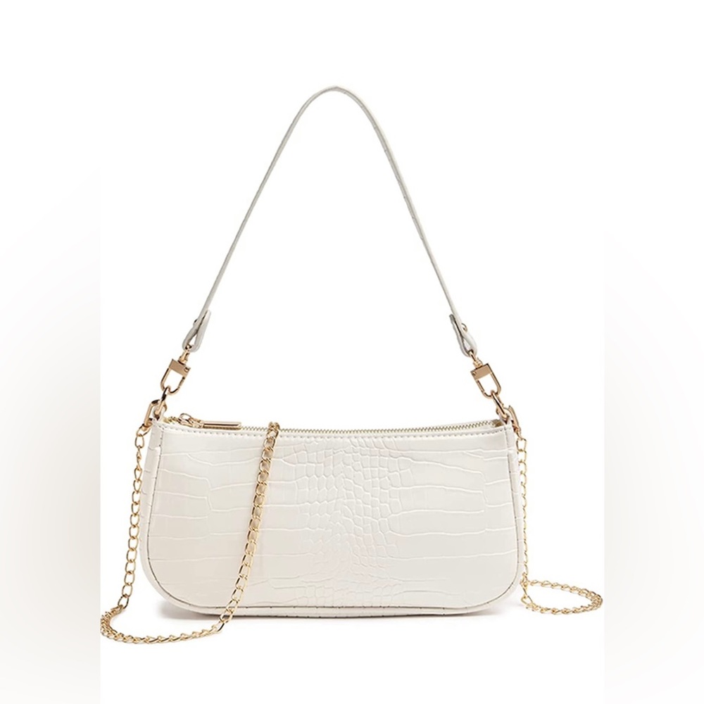 Brand New - Retro Classic Clutch Shoulder Tote HandBag with Zipper Closure